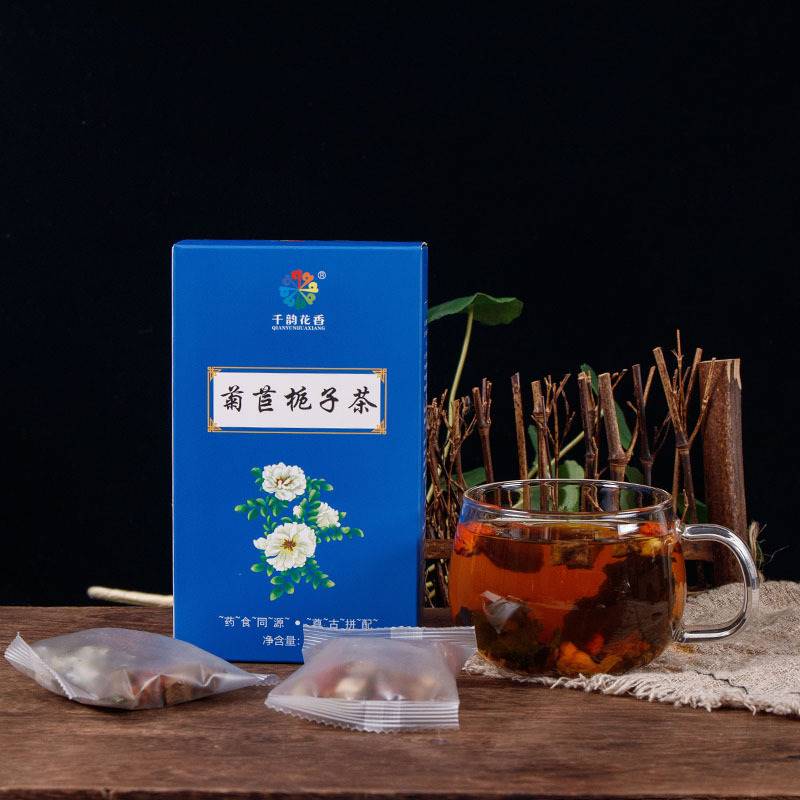 菊苣栀子茶葛根降酸尿酸高排酸茶正品非同仁堂特级草本菊巨栀子茶-图1