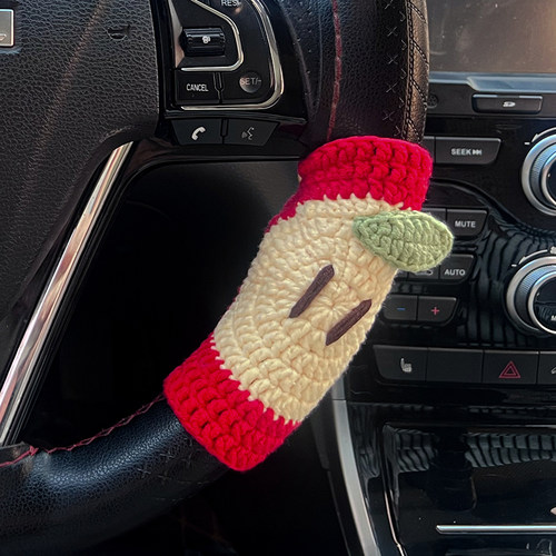 车载创意手工编织材料包新手diy汽车方向盘保护套秋冬防滑保暖 - 图0