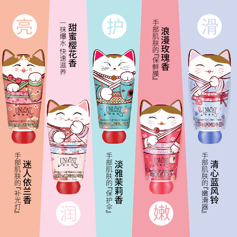 变脸猫套装礼盒保湿滋润放护手霜 unicat变脸猫护手霜