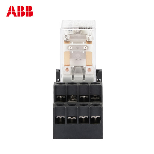 ABB中间继电器CR-MX230AC2L 8/14脚CR-MX024DC4L插拔式小型继电器 - 图0