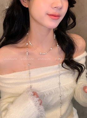 满天星珍珠叠戴独特精致项链