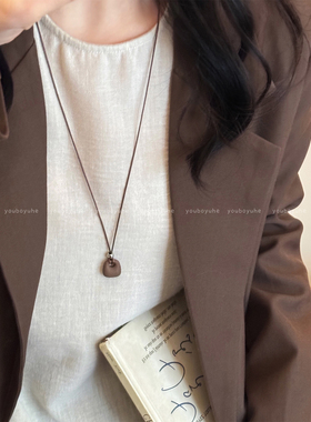 简约精致小包吊坠高级感气质项链
