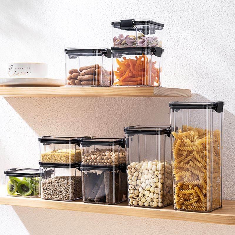 Dry Food Storage Box Containers Kitchen Noodles Sealed Jars - 图1