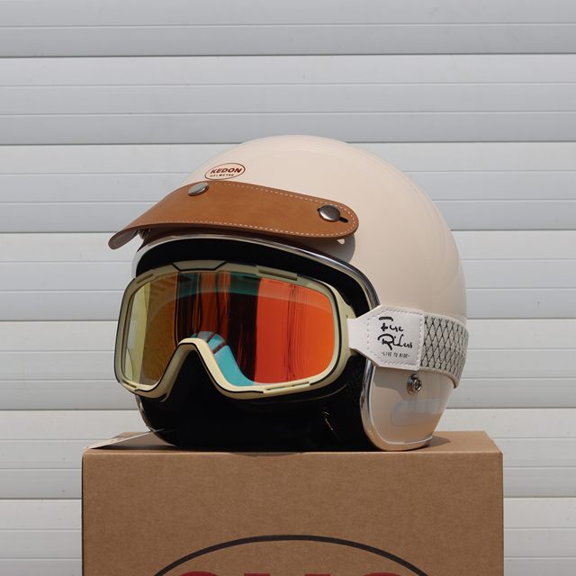 Evokedon retro hardcover helmet motorcycle electric