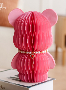 牛皮纸ins风卧室客厅桌面摆件