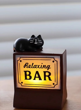日式猫咪酒吧小夜灯生日礼物