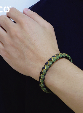 小众个性嘻哈手工编织合金手链