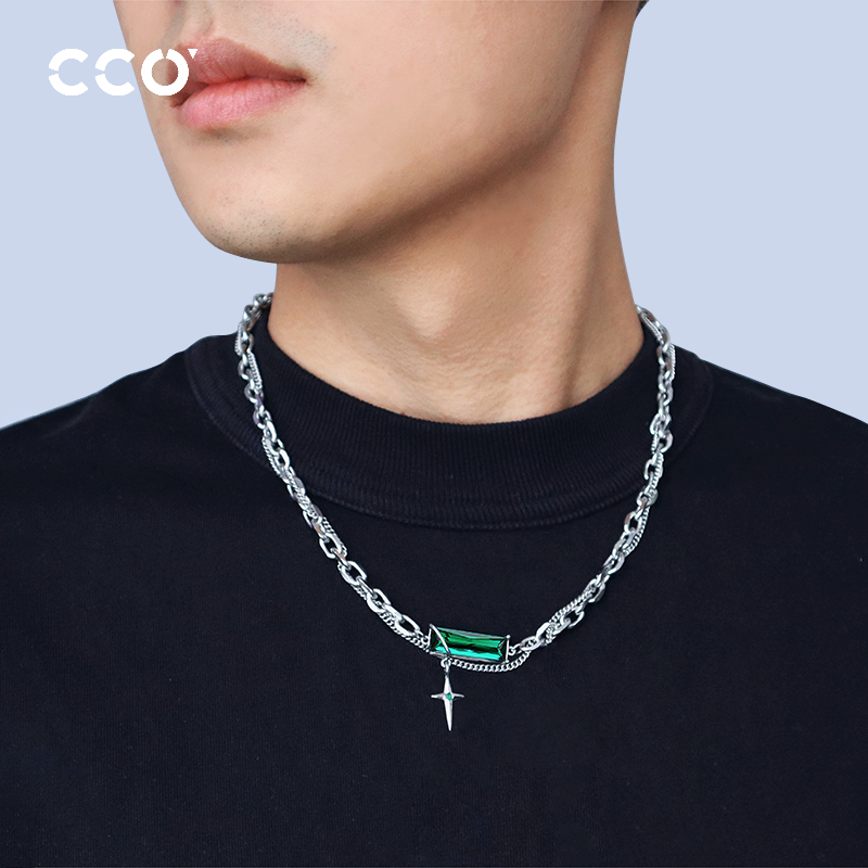 CCO绿野微光项链男款ins嘻哈风
