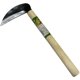 Japanese sickle blade material made of steel and wild vegetables and grass