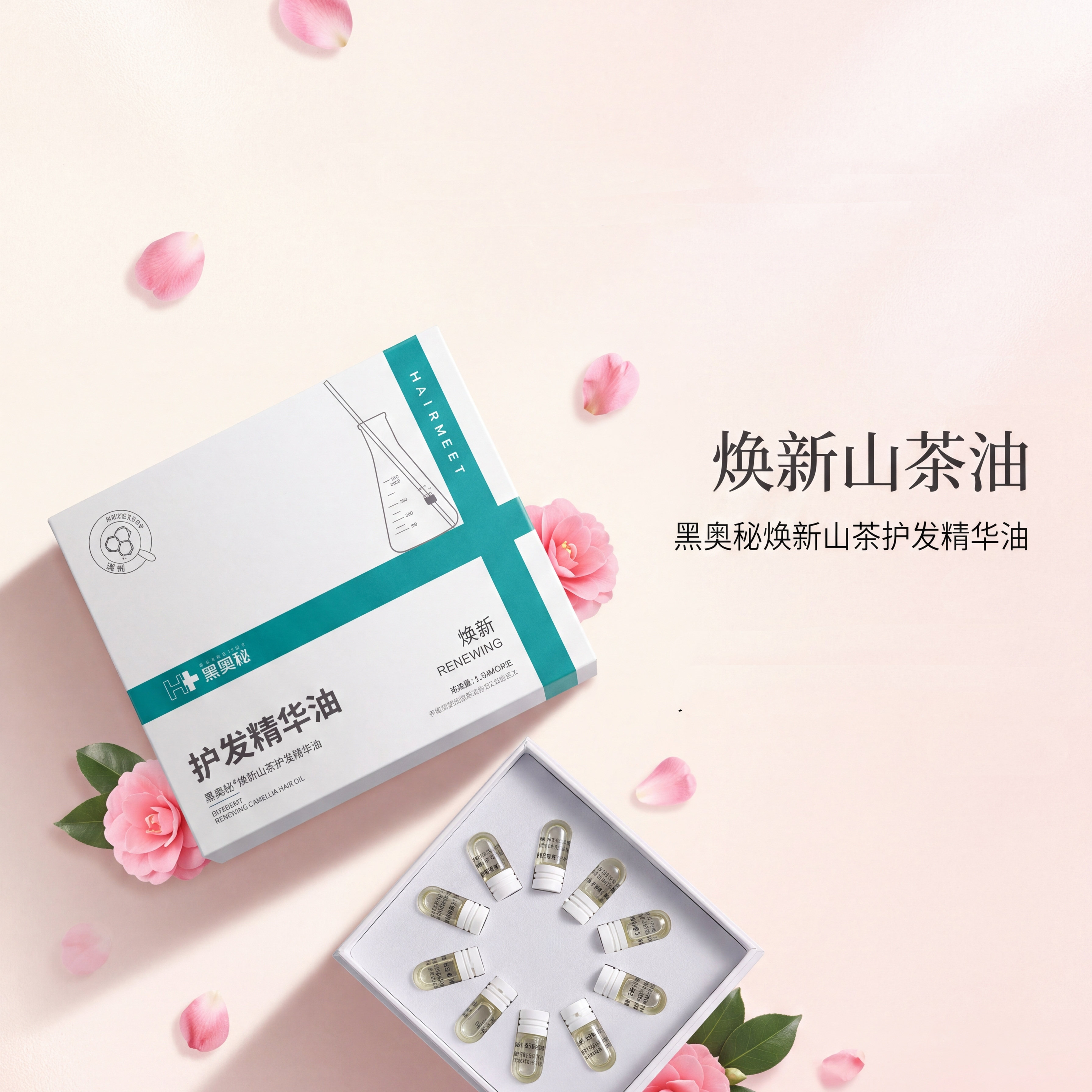 黑奥秘焕新山茶护发精油适合毛躁干枯分叉发质保湿护发柔顺易打理 黑奥秘实拍商品图