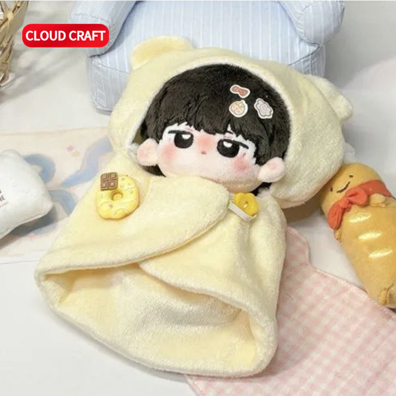 适用10cm棉花娃娃衣可爱甜甜圈毛绒包被棉花娃娃软萌衣服配饰着替,淘宝优惠券,粉丝福利购,淘宝优惠卷