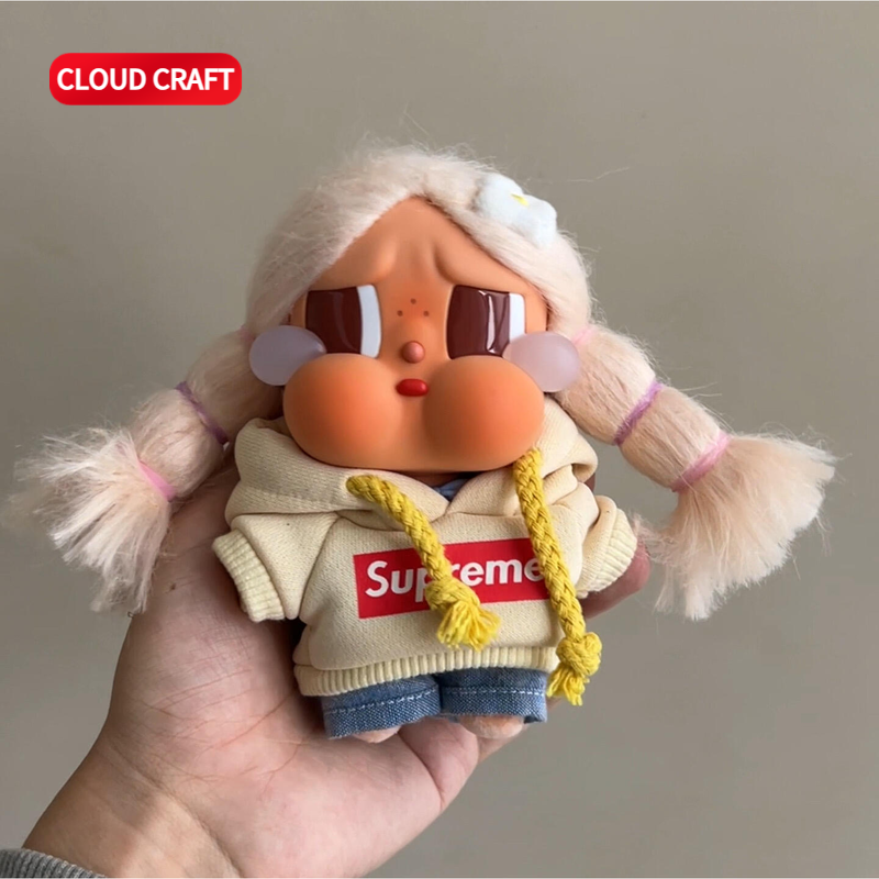 适用CRYBABY哭娃娃衣潮流卫衣套装搪胶脸玩偶毛绒挂件替换装,淘宝优惠券,粉丝福利购,淘宝优惠卷