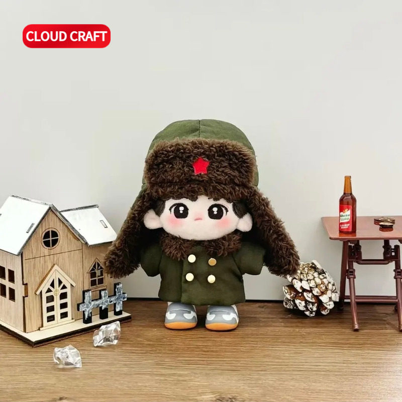 适用棉花娃娃娃衣军大衣套装雪原暖居系列10CM棉花娃娃衣服着替,淘宝优惠券,粉丝福利购,淘宝优惠卷