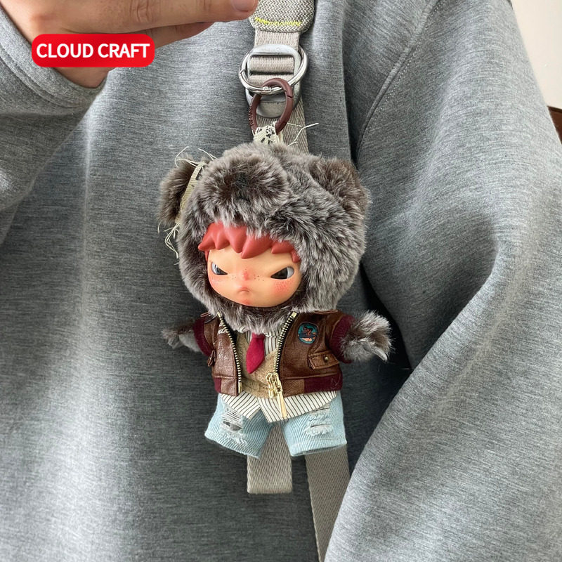 适用HIRONO小野/DIMOO娃衣学院风破洞牛仔裤套装搪胶毛绒玩偶衣服,淘宝优惠券,粉丝福利购,淘宝优惠卷