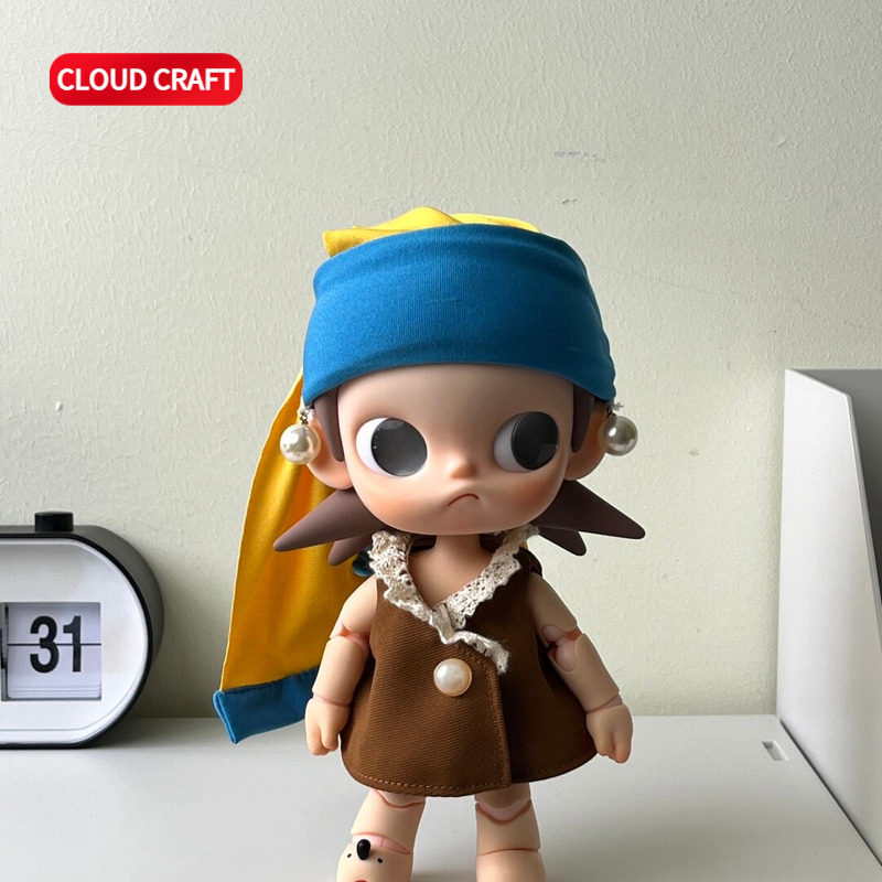 适用dimoo新生系列/星星人/嘎子姐/拉布布娃衣少女的珍珠耳环套装,淘宝优惠券,粉丝福利购,淘宝优惠卷