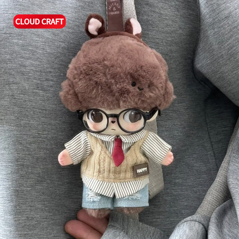 适用DIMOO/LABUBU17CM娃衣潮酷皮衣破洞牛仔裤套装搪胶娃替换服,淘宝优惠券,粉丝福利购,淘宝优惠卷