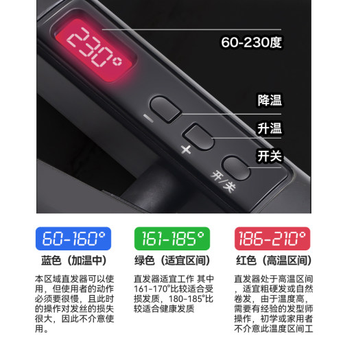 正品鹰堡JRL夹板发廊理发店专用直发蛋白矫正护理干湿两用直板夹 - 图0