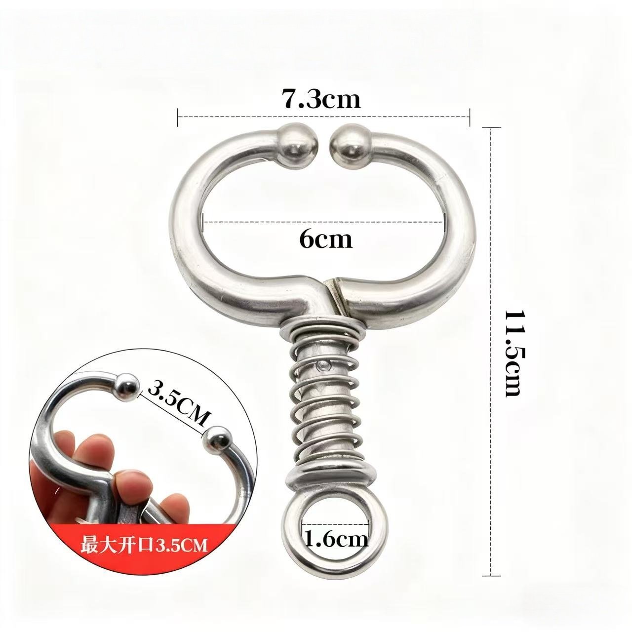 牛鼻圈牛鼻环大号牛鼻钳不锈钢金属牛鼻牵引钳夹子免打孔养牛设备,淘宝优惠券,粉丝福利购,淘宝优惠卷