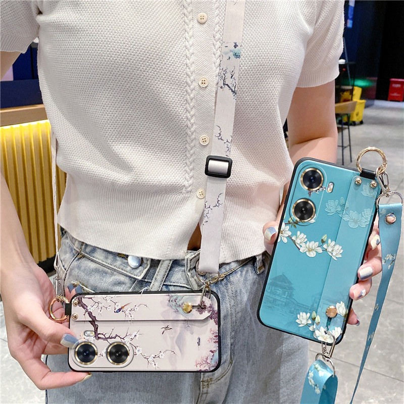 Suitable for Huawei Enjoy 60 silicone case crossbody hanging neck