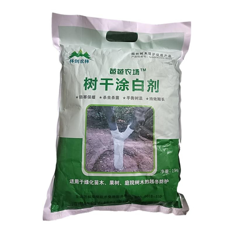 树木树干涂白剂刷白果树大树防虫防冻抗寒杀菌刷树白灰生石灰粉 - 图3