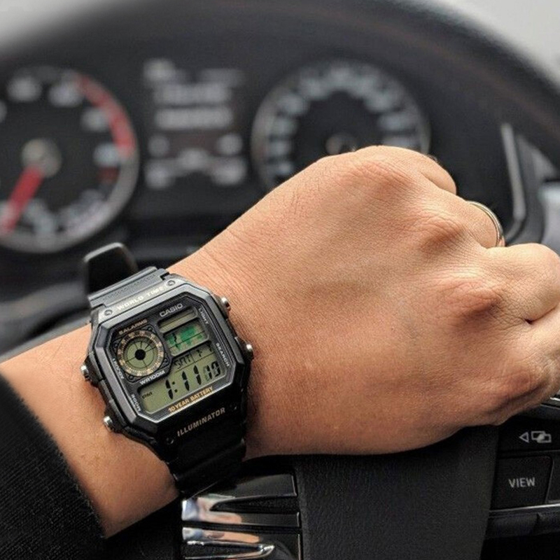 casio男石英潮流多动能运动男表 Casio鸿淼海外日韩腕表