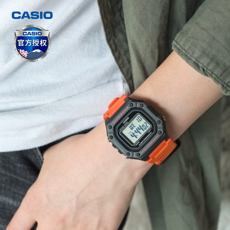 2 217 S 218H W 卡西欧手表正品表小方块运动防水电子复古男 casio 2 217 S 218H W 卡西欧手表正品表小方块运动防水电子复古男 casio
