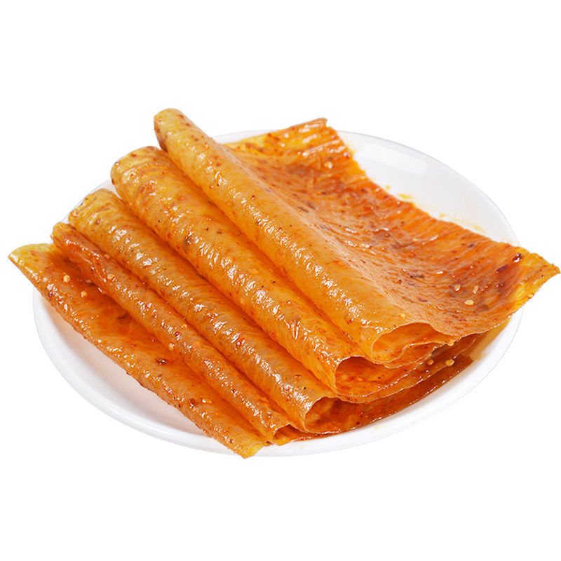 老式手撕网红大阚清子同款童年辣片 明珠辣食品豆腐干