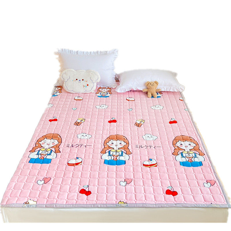 牛奶绒加厚夹棉防滑毛绒面毯子床单榻榻米毛毯法兰珊瑚绒铺床垫毯