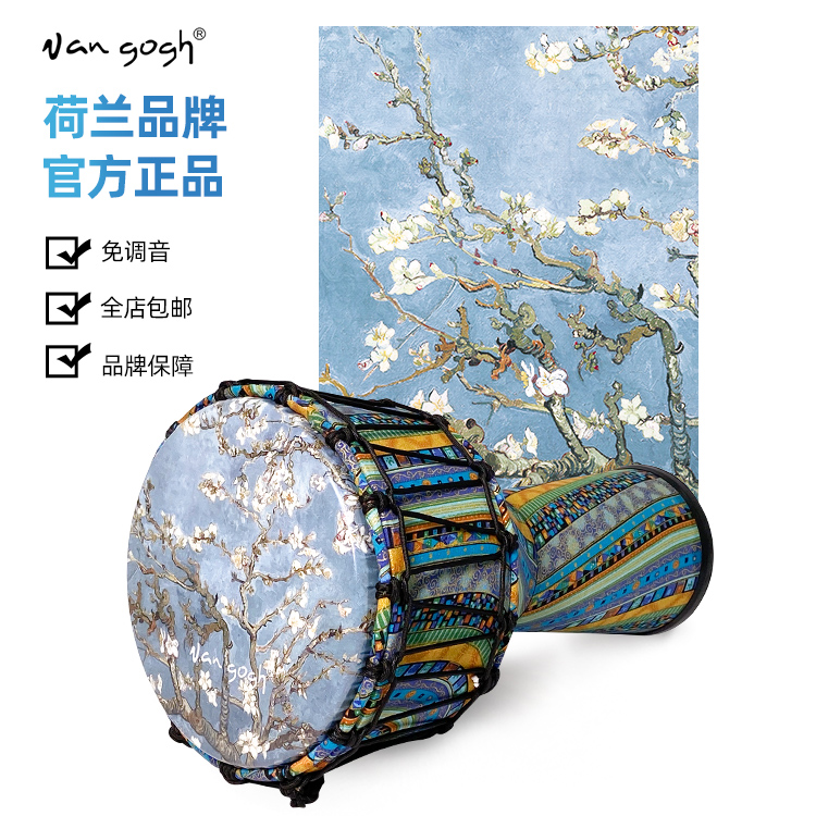 vangogh乐器旗舰店vangogh 非洲鼓10寸12寸成人初学专业儿童入门级手鼓丽江表演乐器0