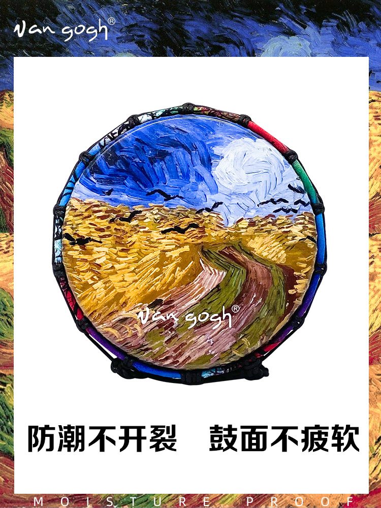 vangogh乐器旗舰店vangogh 非洲鼓10寸成人初学入门级手鼓丽江表演12寸专业打击乐器1