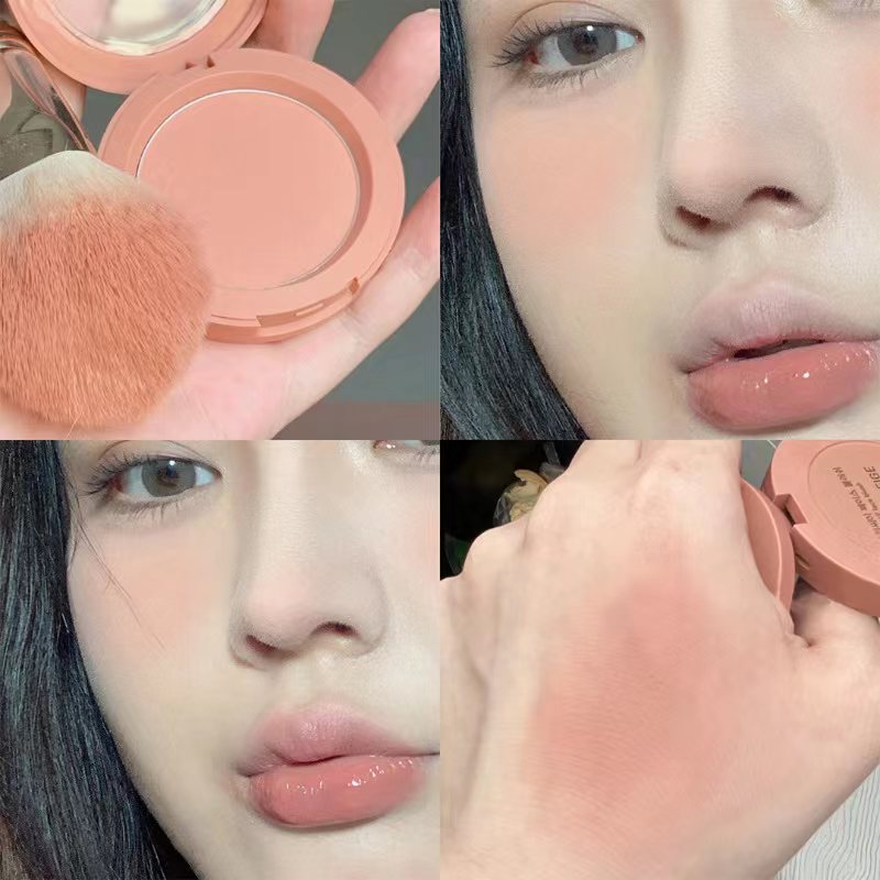 巨nun！奶杏色腮红女牛奶晒红盘粉橘收缩膨胀色2023新款学生平价