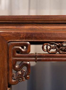 中期红木拱璧八仙桌明清古董真品