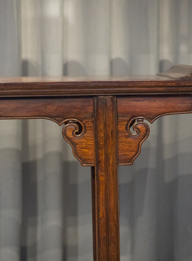 黄花梨龙纹翘头案明清古典