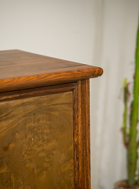 中式风书房办公室储物柜黄花梨