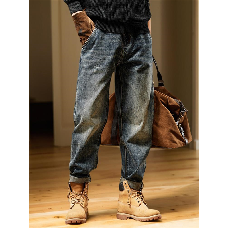 美式复古直筒牛仔裤男2025新款春季潮牌高端水洗秋冬百搭休闲长裤,淘宝优惠券,粉丝福利购,淘宝优惠卷