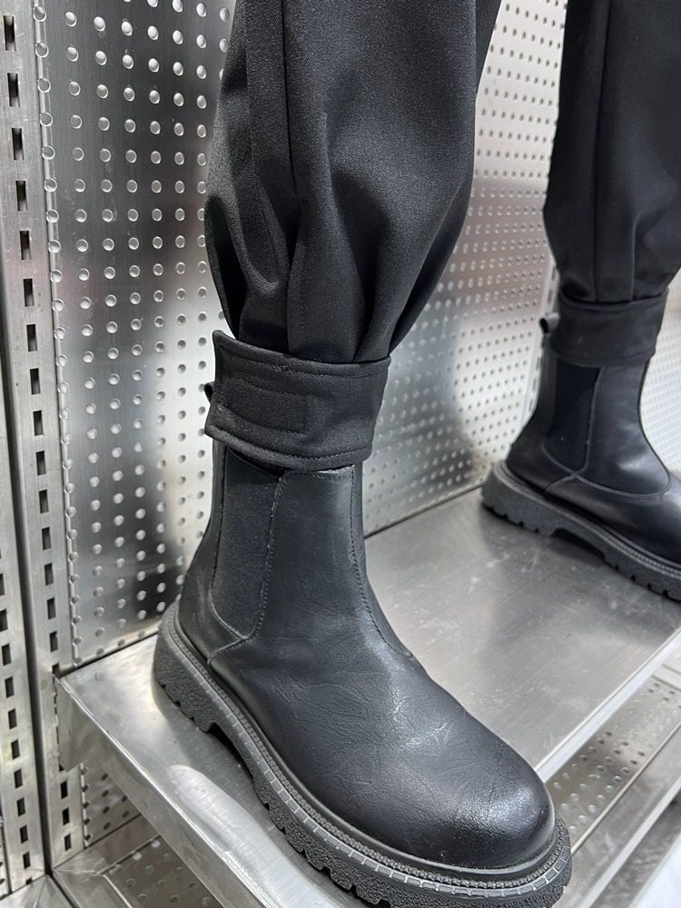 魔术贴束脚裤男秋冬九分休闲西裤搭配马丁靴的裤子潮牌痞帅哈伦裤,淘宝优惠券,粉丝福利购,淘宝优惠卷