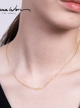 WanaWon14K金简约线条设计