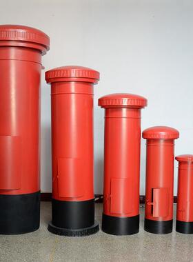 邮筒摆件酒吧公司复古工业风摄影道具铁艺邮筒信件箱铁桶邮政邮箱