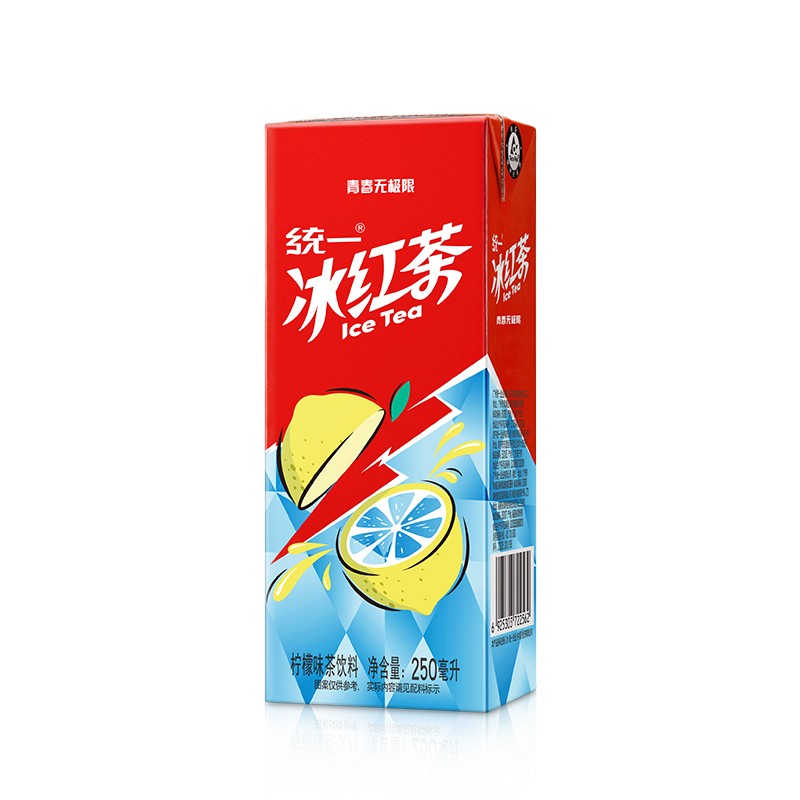 统一冰红茶柠檬味红茶饮料250ml*24盒整箱批特价茶饮品盒装茶饮料 - 图3