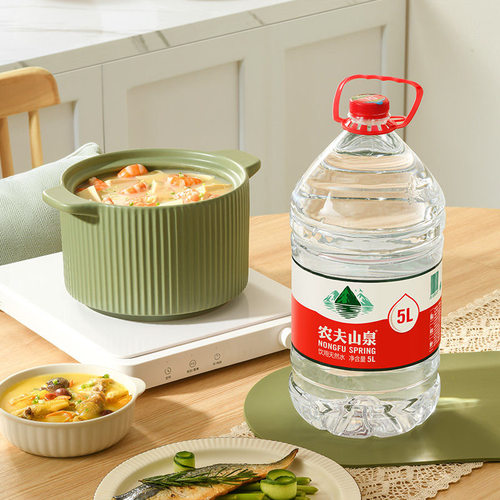 农夫山泉家庭桶装水5L*4桶整箱大瓶聪明盖5升饮用水非天然矿泉水 - 图3