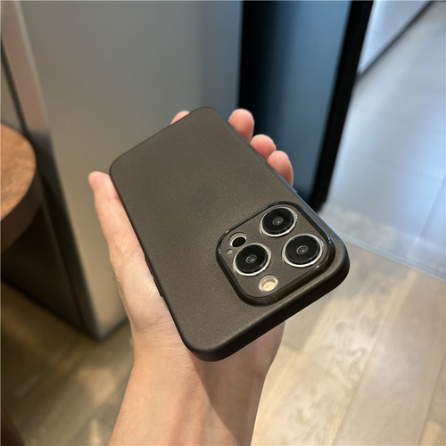 佳子秀钛金灰磨砂适用iphone15手机壳16pro轻薄苹果13保护套17pro硅胶15promax全包镜头11透明男14女12简约xs - 图2