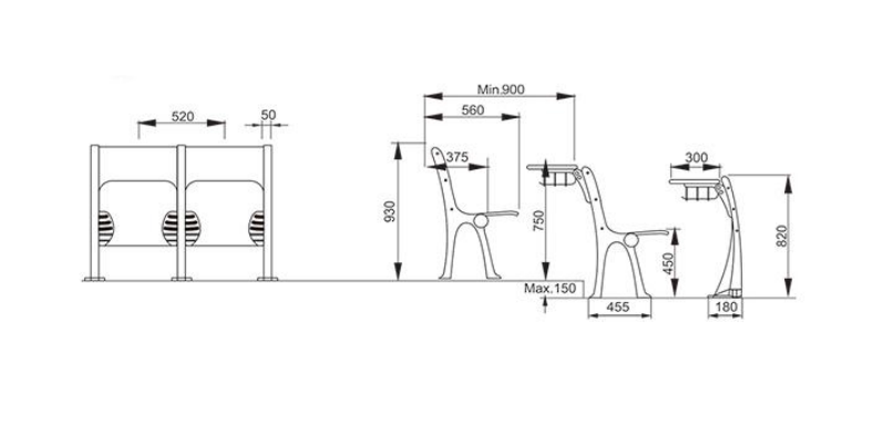 阶梯教室排椅铝合金课桌椅会议室礼堂椅多媒体报告厅固定连排椅