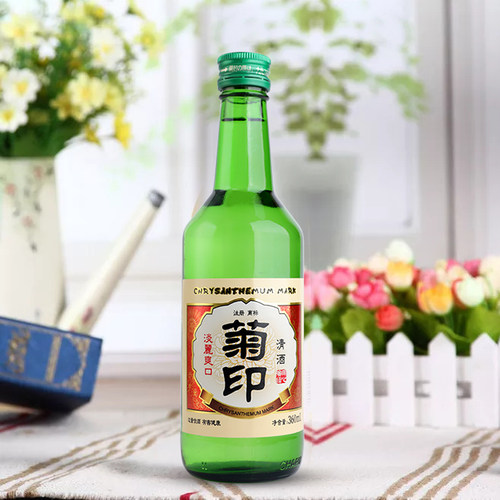 菊印淡丽爽口清酒360ml日式清酒洋酒烧酒低度酒日料佐餐酒 - 图0