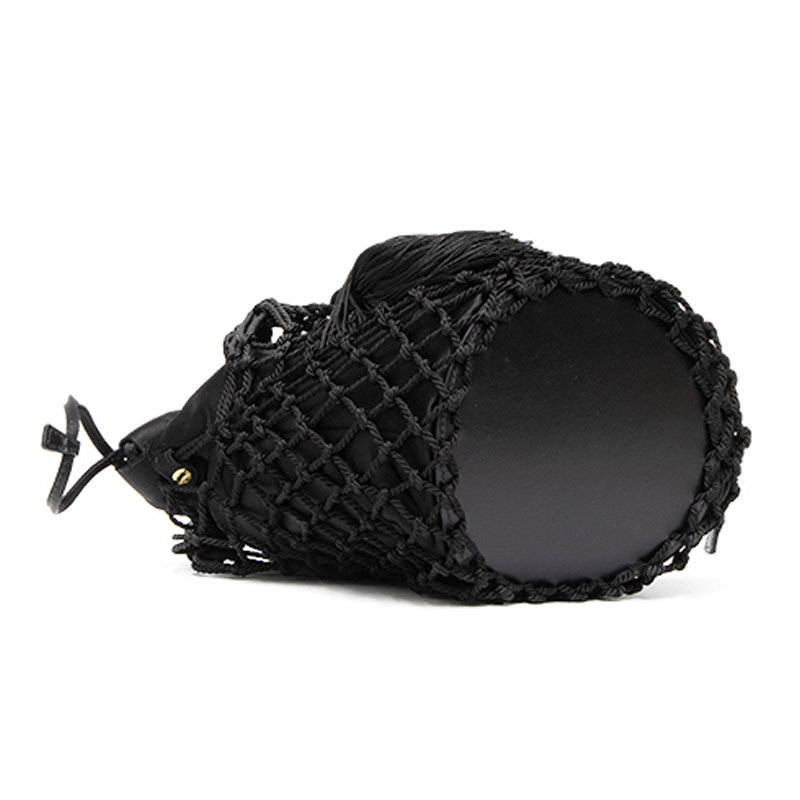 prada /普拉达女士黑色流苏小包包 奢批海外女士包袋