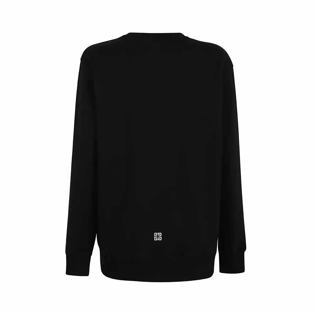 givenchy男士黑色棉质白色字母卫衣 奢批海外卫衣