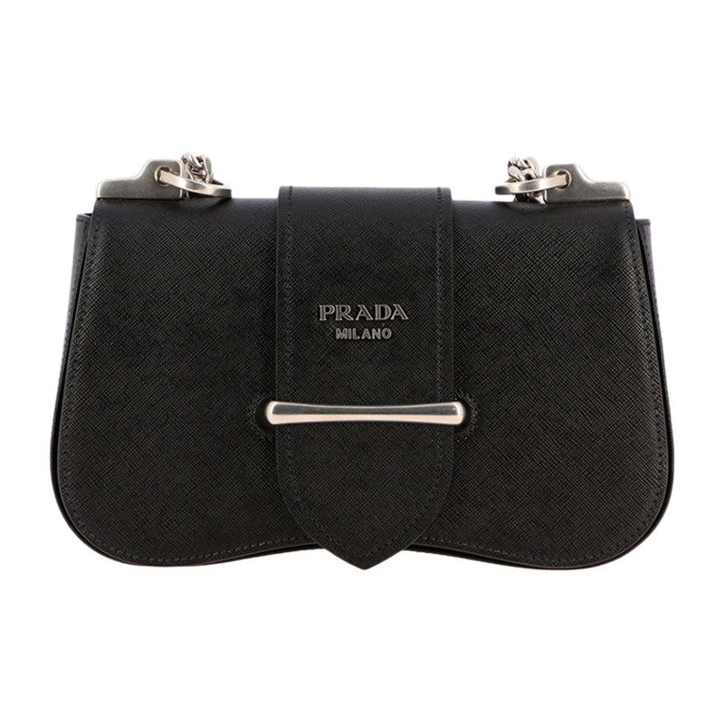 prada /普拉达女士黑色经典斜挎包 奢批海外女士包袋