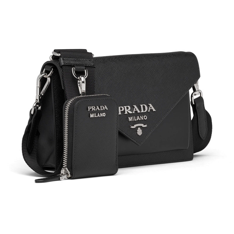 prada /普拉达春夏黑色牛皮手提包 奢批海外女士包袋