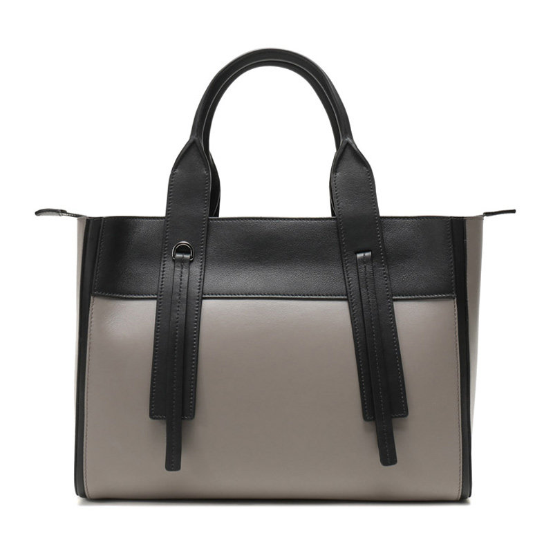 prada/普拉达拼色牛皮手提包 奢批海外女士包袋