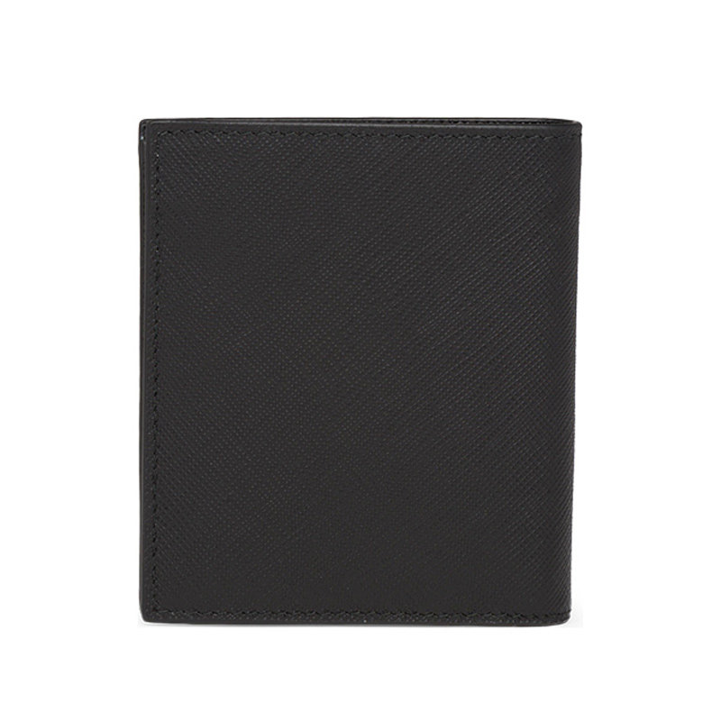 prada /普拉达男士黑色logo 奢批海外钱包