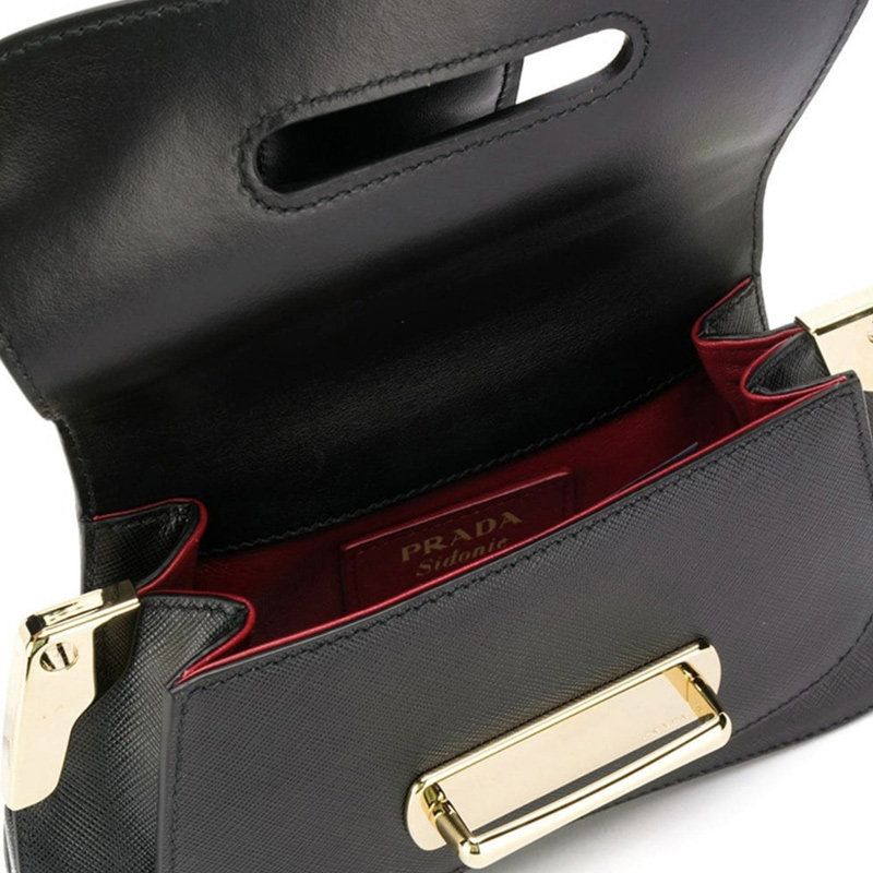 prada /普拉达经典纯色牛皮手提包 奢批海外女士包袋